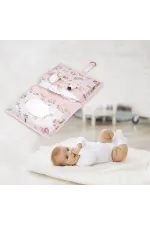 Baby Kullanımı Kolay Desenli Alt Bakım Çantası (pembe)