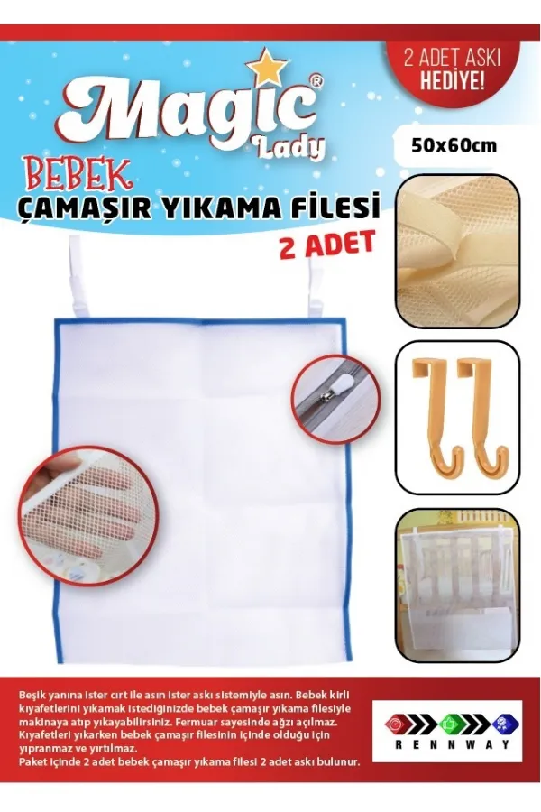 Bebek Çamaşır Filesi 2li Set