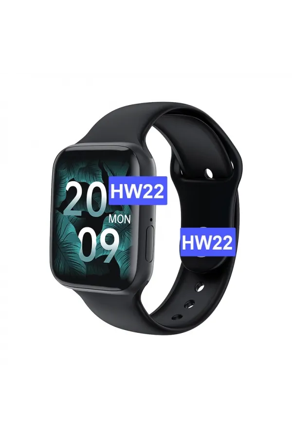 Hw22 Pd-a6 Smart Watch Dokunmatik Bluetooth Nabız Ölçme Sporcu Özellikli 1.75 Inç Akıllı Saat (siyah)