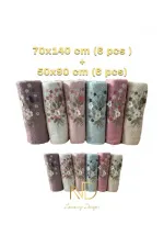 NH Mimoza Fitilli 6'lı havlu 50x90cm + 70X140 cm 6 Adet