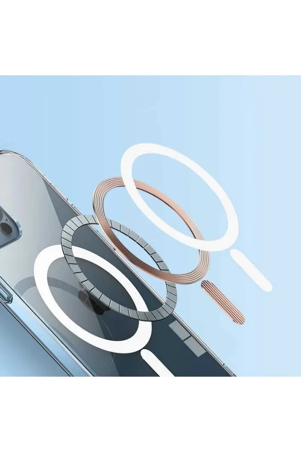 Iphone 14 Kılıf Kamera Lens Korumalı Magsafe Destekli Şeffaf Darbe Emici Sert Kapak - Lisinya