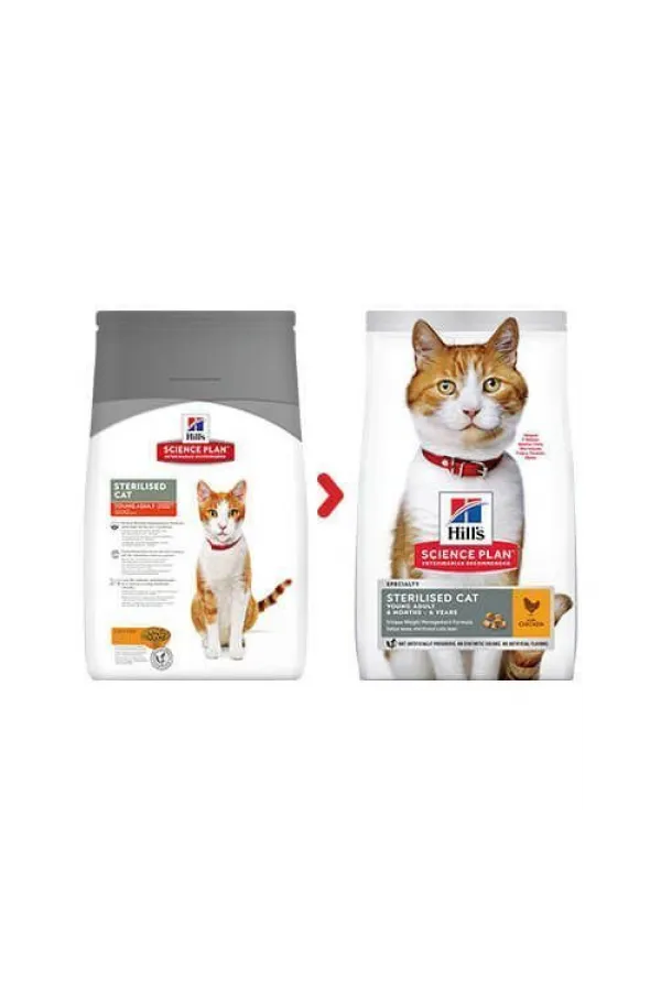 Hills Young Sterilised Tavuklu Kısırlaştırılmış Yetişkin Kedi Maması 10 Kg - Lisinya