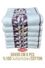 Pamuk 6´lı 50x90 Havlu Seti Spring Mor