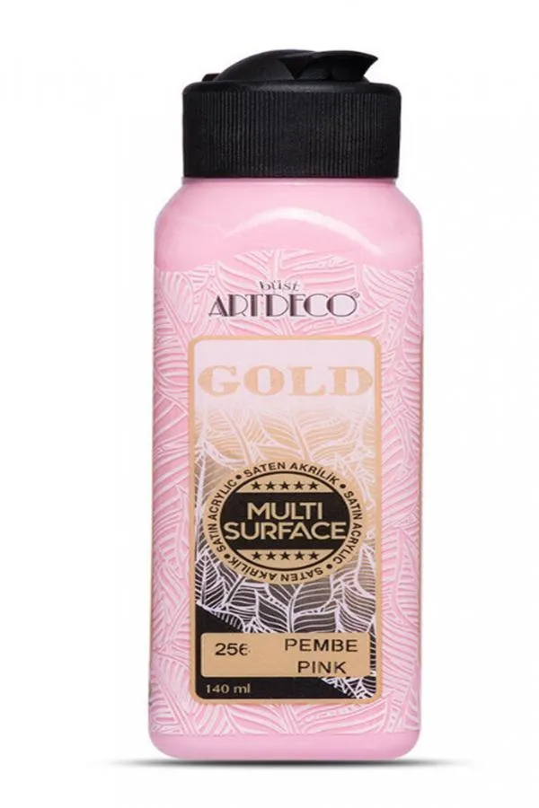 Artdeco Gold Multi Surface Akrilik Boya 140 ml. 256 PEMBE