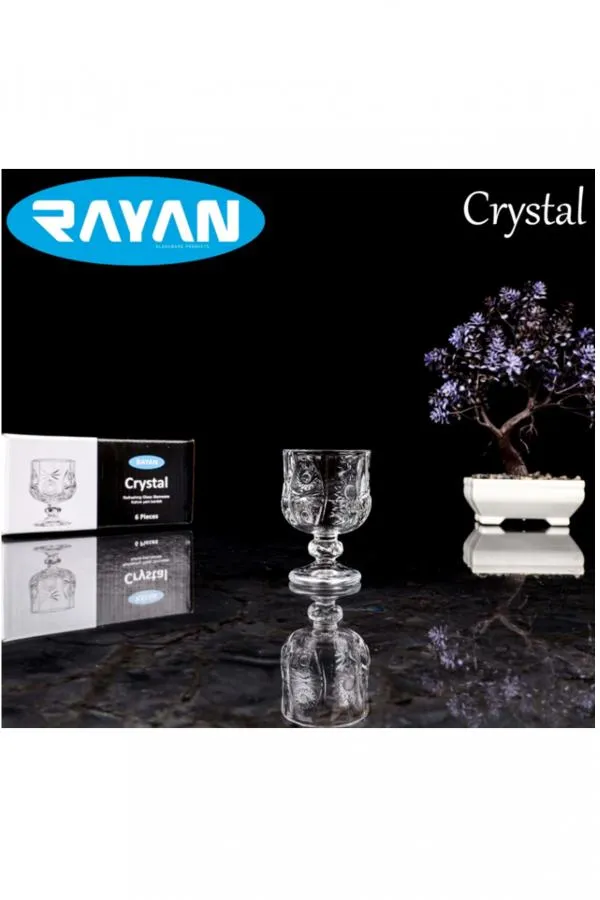 Rayan Crystal 6lı Kahve Yanı Bardak