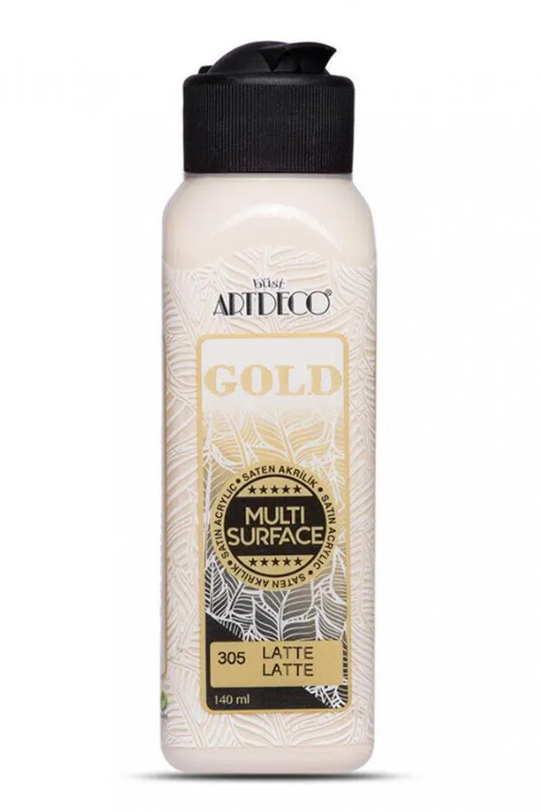 Artdeco Gold Multi Surface Akrilik Boya 140 ml Latte