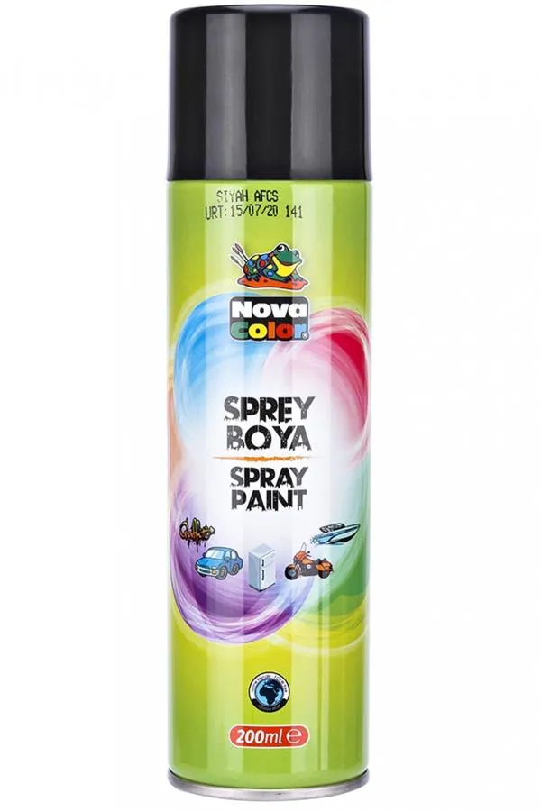 Nova Color Sprey Boya 200 Ml Siyah