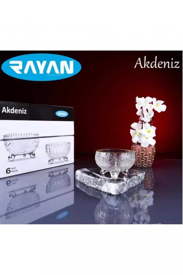 Rayan Akdeniz 6lı Ayaklı Kase