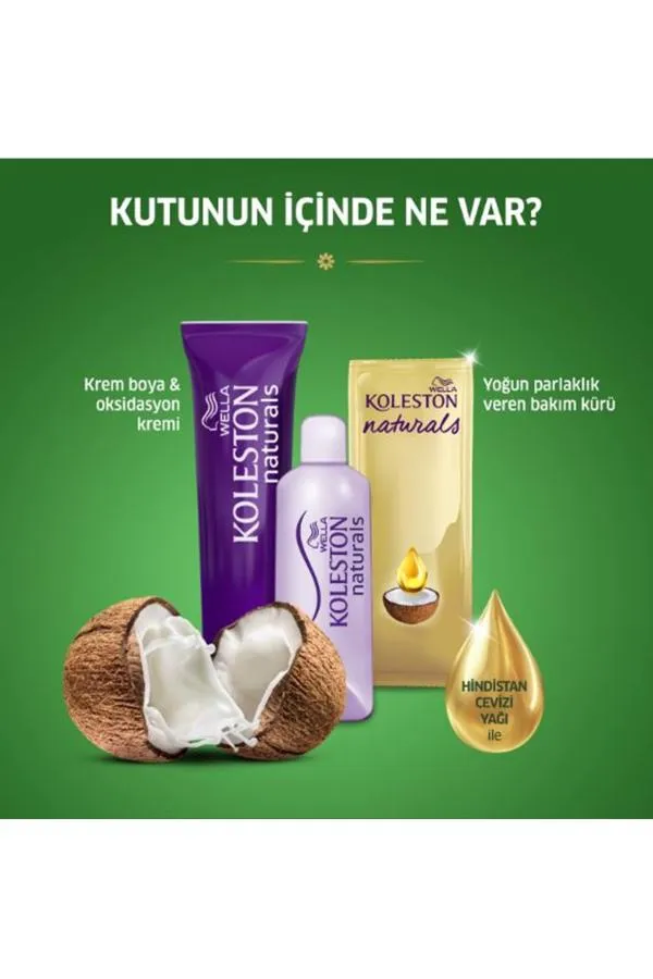 Naturals Saç Boyası Koyu Kestane 3/4 2x Paket