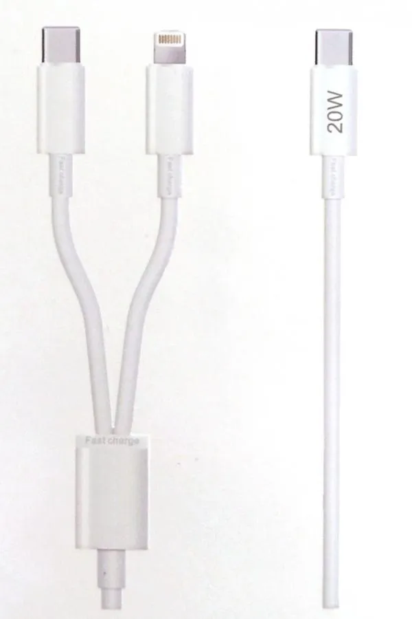 Yeni Nesil USB-C to Lightning USB-C Hızlı Şarj ve Data Kablosu 5.0A Hızlı Kablo 1 metre 20W