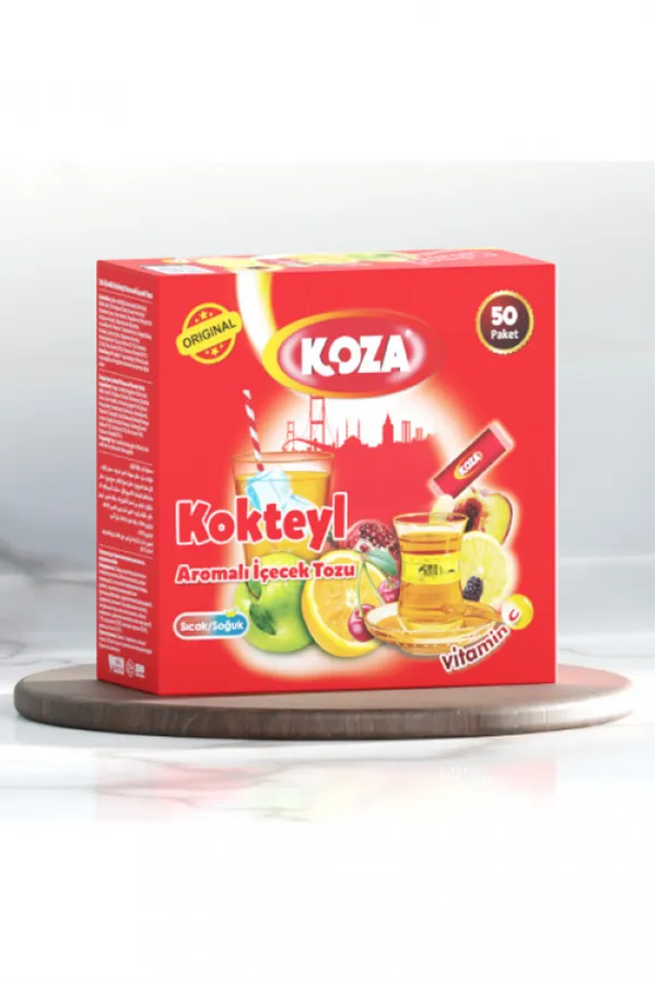 Koza Tek İçimlik Kokteyl Aromalı Toz İçecek 50li