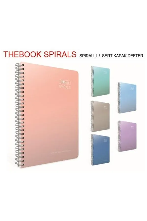 Gıpta Thebook 17x24 Sert Kapak Spiralli Pastel Defter 140 Yaprak Çizgili