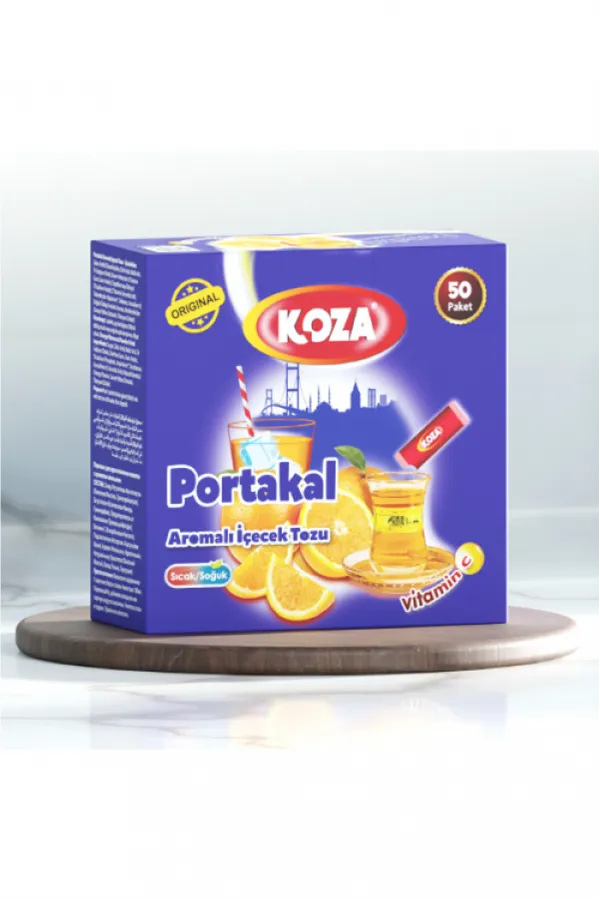 Koza Tek İçimlik Portakal Aromalı Toz İçecek 50li