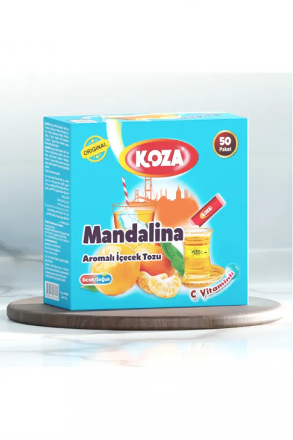 Koza Tek İçimlik Mandalina Aromalı Toz İçecek 50li