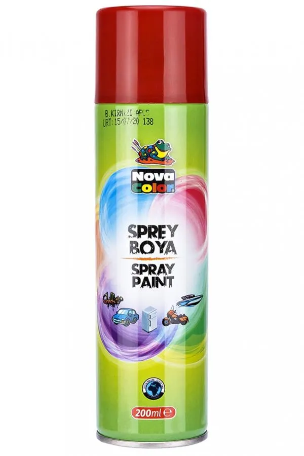 Nova Color Sprey Boya 200 Ml Kırmızı