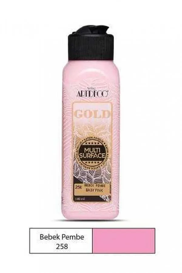 Artdeco Gold Akrilik Boya 140Ml Bebek Pembe 258