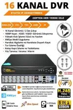 16 Kameralı Metal Uzay Kasa Sony Lensli 1080P Full HD Gece Görüşlü Kamera Seti 250GB Hard Disk -16U