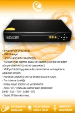 6 Full Hd Kamera Kare Set 500 Gb Hdd Dahil 6 Dış Mekan Renkli Gece Görüşlü Güvenlik Sistemi