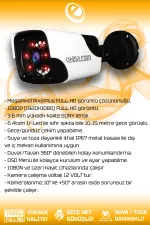 3 Full Hd Kamera Panda Set 320 Gb Hdd Dahil 3 Dış Mekan Gece Görüşlü Güvenlik Sistemi