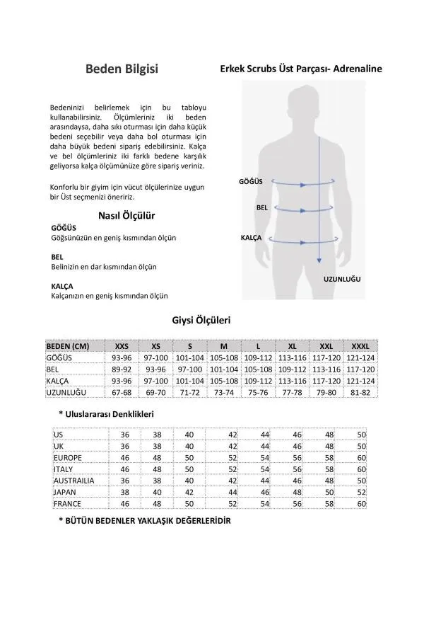 Adrenaline Medikal Giyim Doktor Hemşire Scrubs Cerrahi Takım Likralı Hastane Üniforması