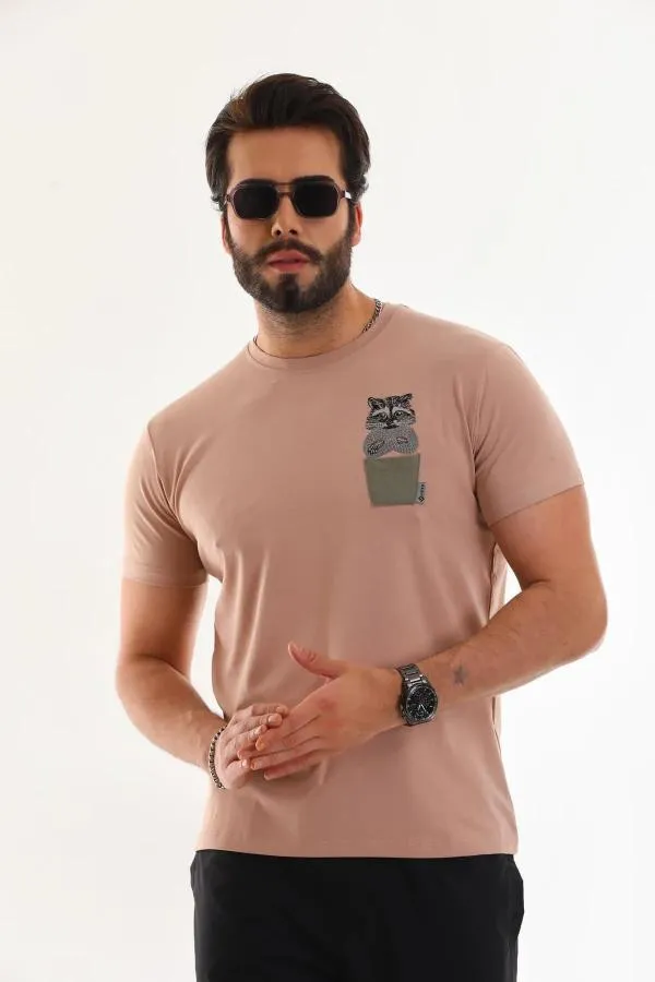 Rakun Nakışlı T-Shirt