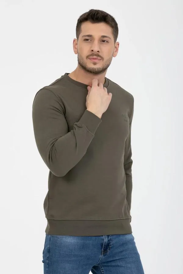 3 Iplik Diagonel Uzun Kollu Sweatshirt