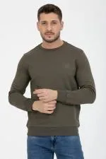 3 Iplik Diagonel Uzun Kollu Sweatshirt