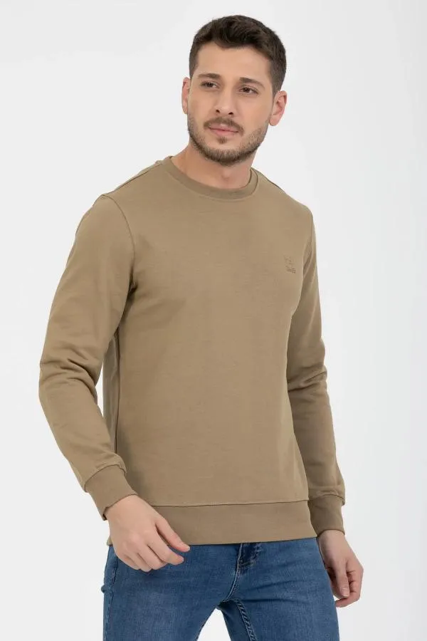 3 Iplik Diagonel Uzun Kollu Sweatshirt