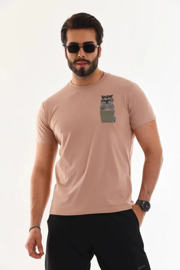 Rakun Nakışlı T-Shirt