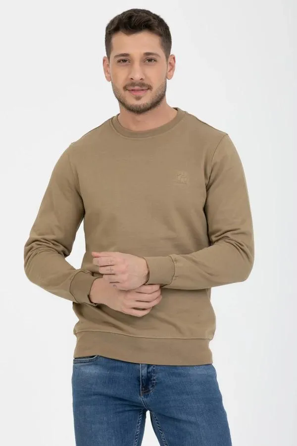 3 Iplik Diagonel Uzun Kollu Sweatshirt