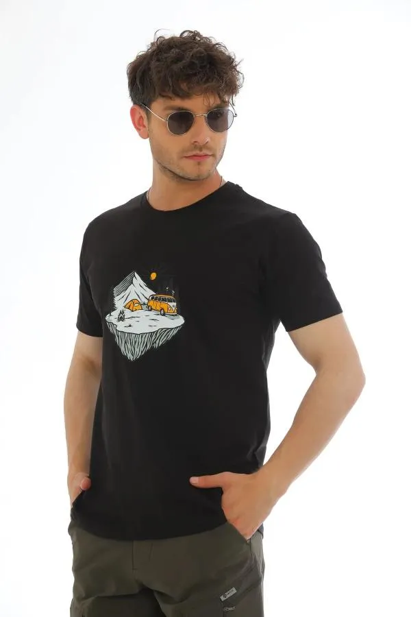 Araba Baskılı T-Shirt