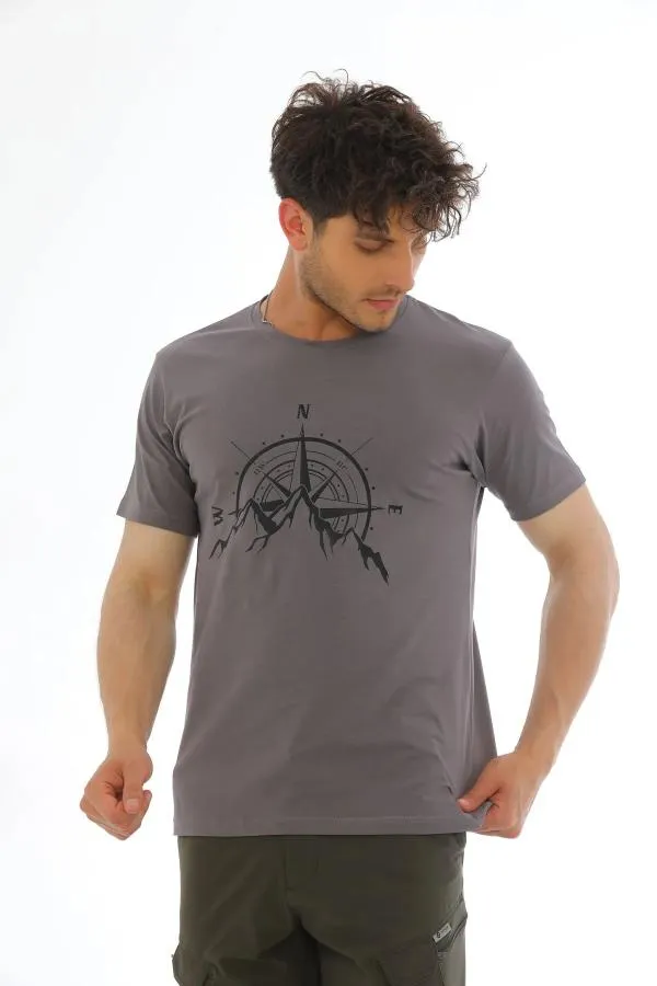 Pusula Baskılı T-Shirt