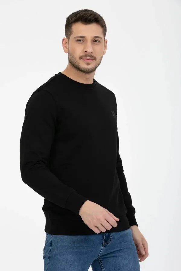 3 İplik Diagonel Uzun Kollu Sweatshirt