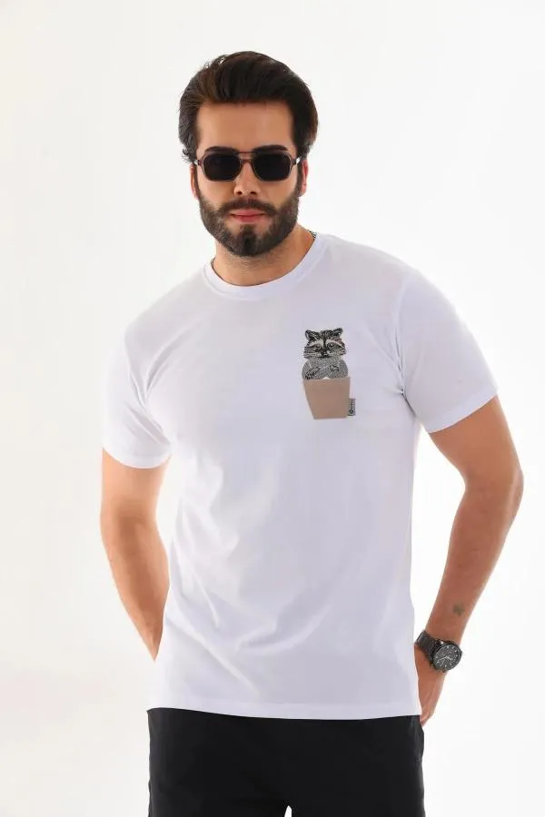 Rakun Nakışlı T-Shirt