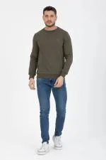 3 Iplik Diagonel Uzun Kollu Sweatshirt