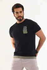 Rakun Nakışlı T-Shirt