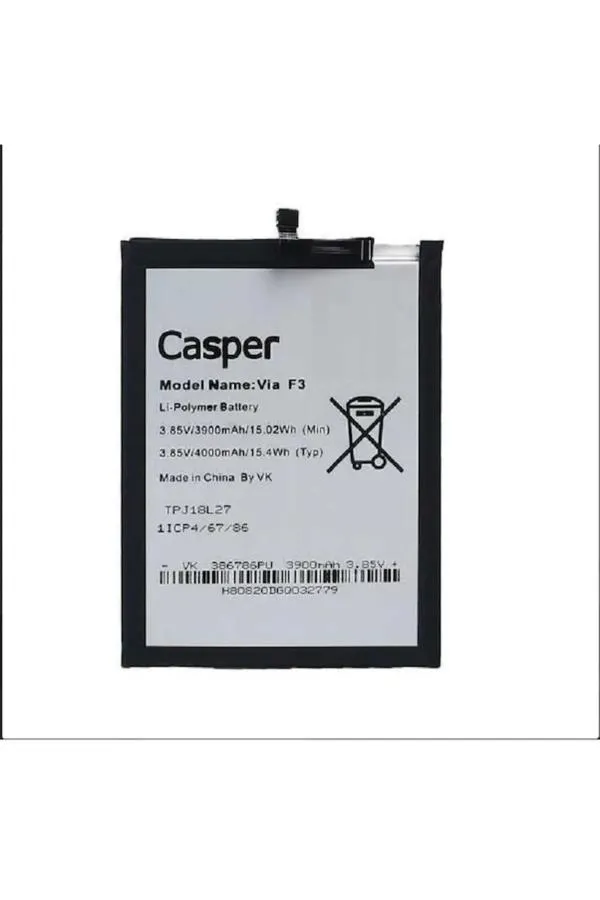 Casper Via F3 Batarya Pil 4000 Mah