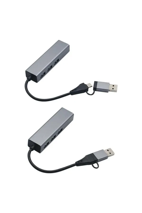 Ethernet Girişli Tpye-c + Usb To Usb 3.0 3 Ports Adaptör USB Çoğaltıcı