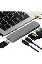 Macbook İçin Uyumlu Type-c, Usb 3.0, Hdmı 4k, Kart Okuyuculu Dönüştürücü Adaptör