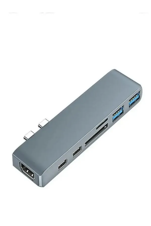 Macbook İçin Uyumlu Type-c, Usb 3.0, Hdmı 4k, Kart Okuyuculu Dönüştürücü Adaptör