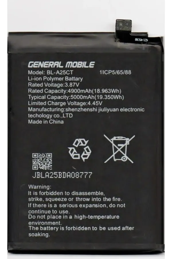 General Mobile Gm 21 Batarya Pil Bl-a25ct 5000 Mah