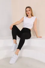 Günlük Cırtlı Kısa Bilekli Şık Rahat Hafif Ortopedik Sneaker Unisex Spor Ayakkabı Beyaz- Beyaz