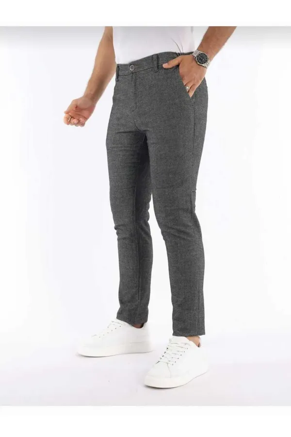 ERKEK BELİ LASTİKLİ JOGGER YÜNLÜ PANTOLON