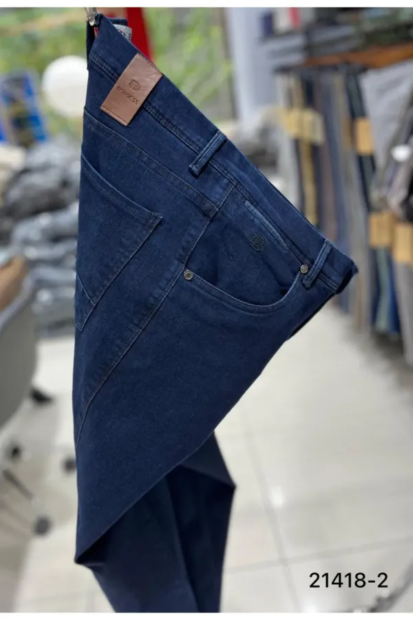 ERKEK ÜSTTEN CEPLİ PAMUKLU SLİM FİT JEANS