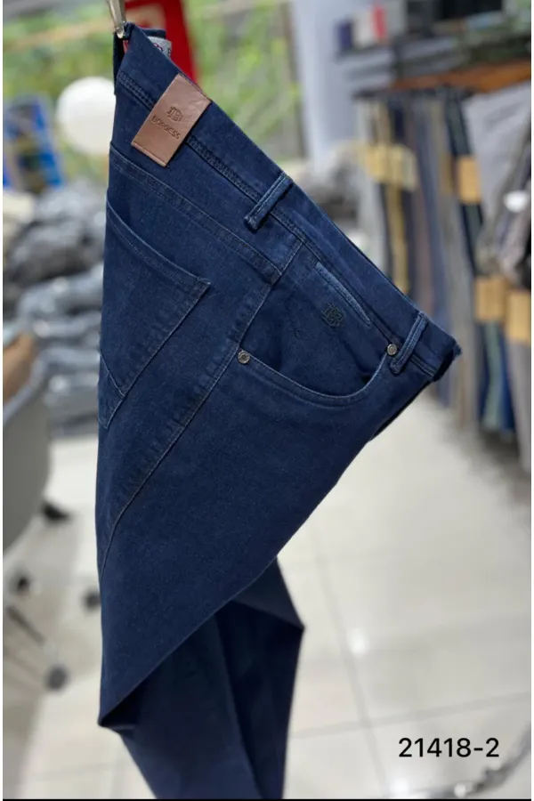 ERKEK ÜSTTEN CEPLİ PAMUKLU SLİM FİT JEANS