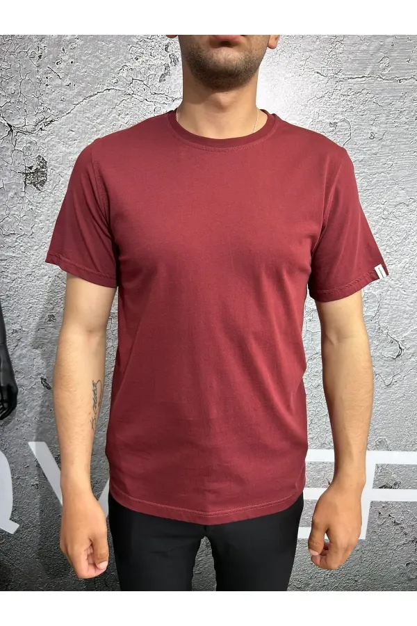 T-shirt Basic Bisiklet Yakalı