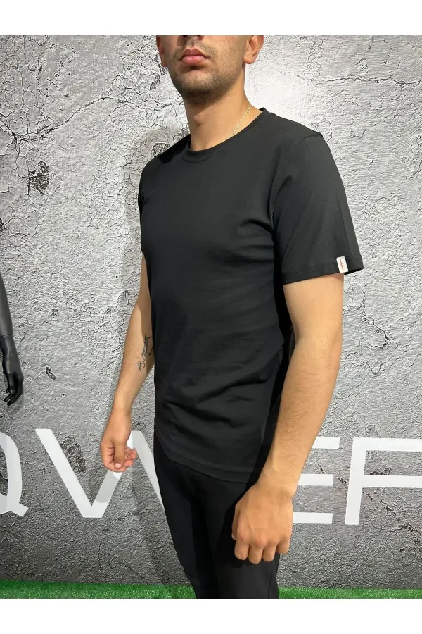 T-shirt Basic Bisiklet Yakalı