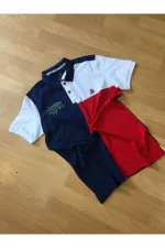 Polo Yaka Parçalı Sport T-shirt