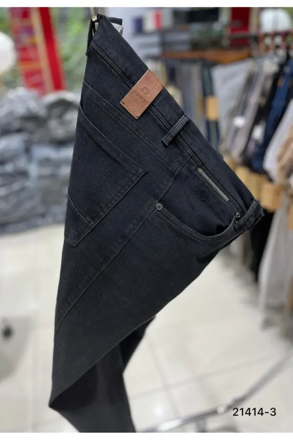 ERKEK ÜSTTEN CEPLİ PAMUKLU SLİM FİT JEANS