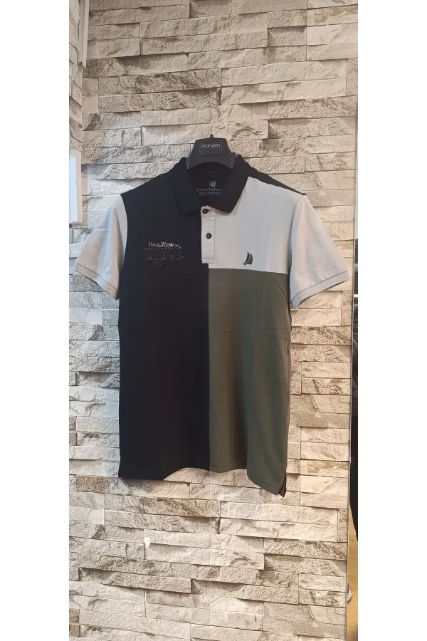 Polo Yaka Parçalı Sport T-shirt